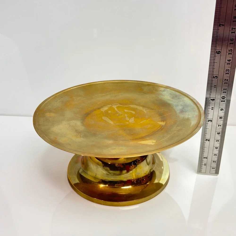 Gold Tone Cake Stand Pedestal 7.5